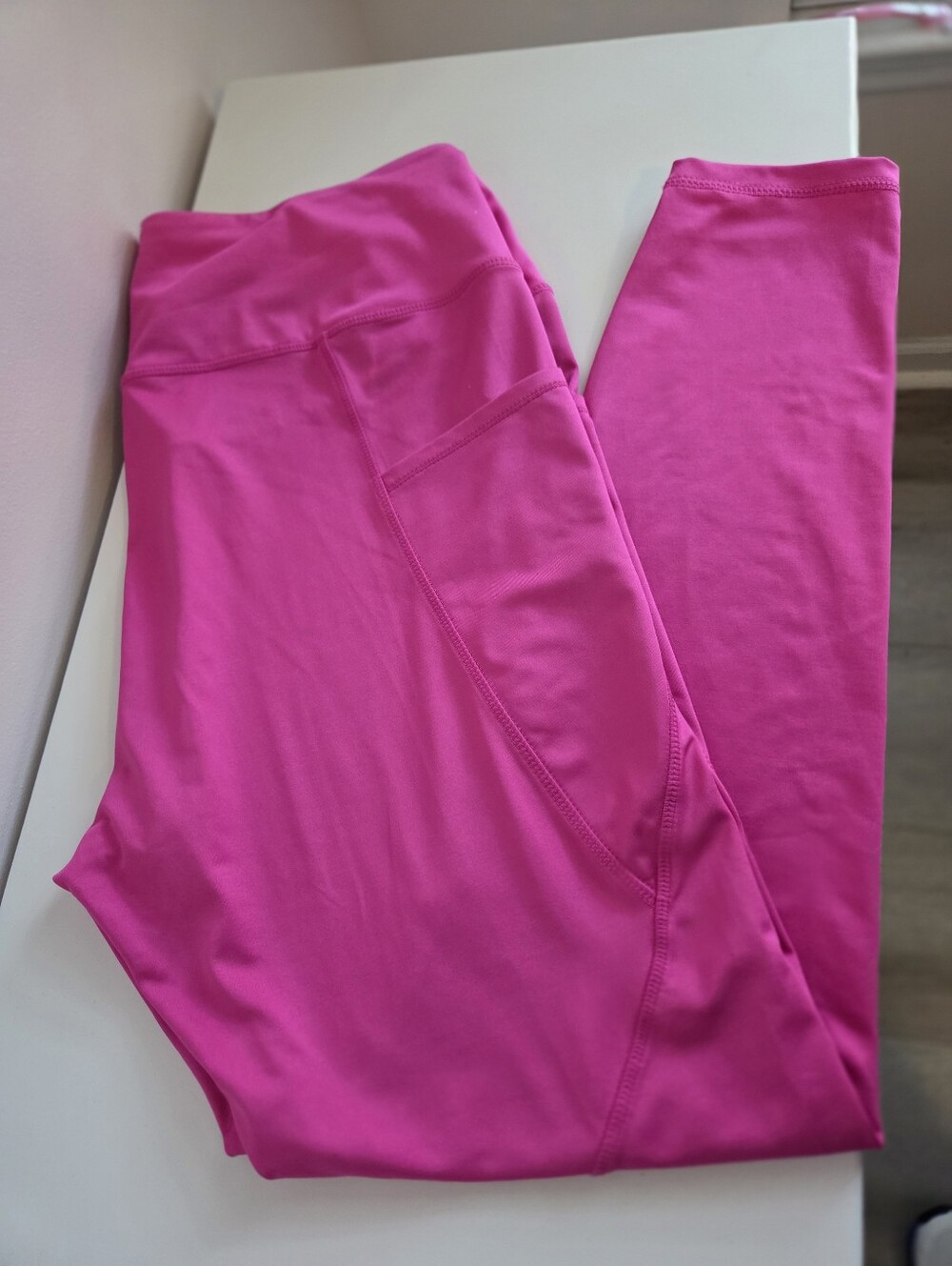 Women's High-Waist Pink Active Leggings